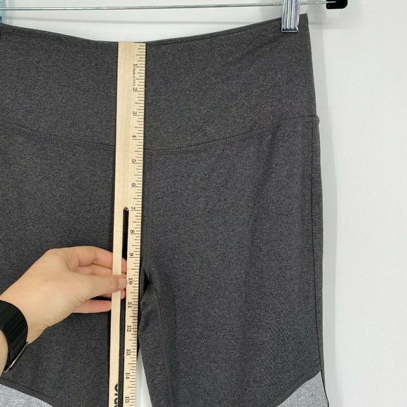 Splits59 Colorblock Athletic Legging Size Medium High Waist Stretch Workout Gray - Picture 8 of 9